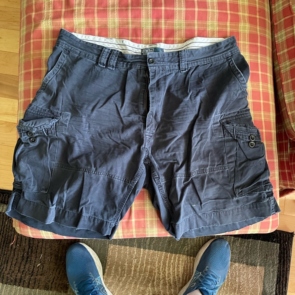 Ralph Lauren cargo shorts and blue